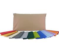 Passione per le tele COPPIA FEDERE 50x80 TINTA UNITA, 100% cotone Oeko-Tex. MADE IN ITALY. Confezione da 2 pezzi, facile da stirare, lavabile. (coppia federe 50x80, grigio fumo)