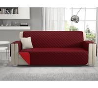 Passione per le tele Copridivano reversibile in microfibra antimacchia e antipelo. Salvadivano Bicolor disponibile in 6 varianti made in Italy (rosso/bordeaux, 4 posti)