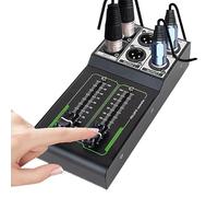 Passive Volume Controller, Precise Audio Mixer, Studio Monitor Speakers, Duals Output Controllers, 7.48x3.46x1.5 Inches, Ideal for Mixing, Mastering, and Critical Listening