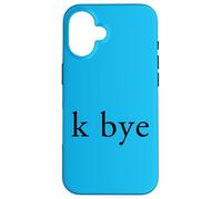 Passivo minuscolo K Bye Custodia per iPhone 16