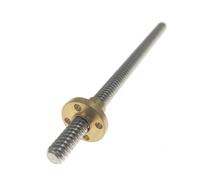 passo della vite Vite filettata trapezoidale T8 con passo da 2 mm e 8 mm Vite con filettatura trapezoidale in acciaio inossidabile 304 Vite con comando T8 da 300 mm a 600 mm con dado in ottone dado de