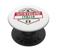 Passo Dello Stelvio Ciclista Lombardia Italia Vacanze in bicicletta PopSockets PopGrip Intercambiabile