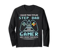 Passo papà Gamer Ho Due titoli Passo papà Gamer Maglia a Manica