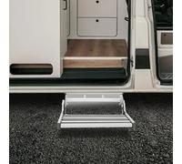 Passo per camper pieghevole antiscivolo con sensore automatico Barra luminosa a LED Passo leggero in lega di alluminio per ingresso notturno in camper