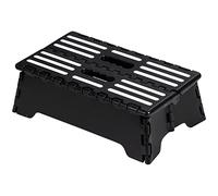 Passo Pieghevole Portatile, Sgabello Pieghevole ed Antiscivolo, Abbastanza Robusto e Sicuro, Può Sostenere Fino a 160 kg, Poggiapiedi per Adulti o Bambini, per Cucina, Bagno Nero/38 * 22 * 13cm