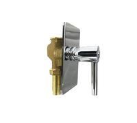 Passo Rapido da Incasso 3/4” Completo - Maniglia Moderna Tonda, Ottone Cromato, Comando Acqua a Parete, Design Elegante e Compatto