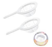 Passoire à Maille Fine,2 Pcs Tamis Cuisine Passoire Plastique Passoire Nylon Alimentaire Filtre Tamis à Jus Passoire Réutilisable Passoire Plastique Passoire Mailles Avecpoignée(200/400 chacune)