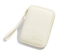 Passoport Custodia da viaggio con cerniera per passaporto con più slot per carte di credito per portamonete da donna borsa per documenti custodia protettiva per passaporto, Beige