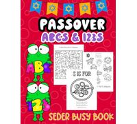 Passover ABCs & 123s: Seder Busy Book, Passover for Toddlers, Peseach Activity Books for Kids, Jewish Coloring Activities