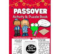 Passover Activity & Puzzle Book: Pesach Activities, Coloring, Word Searches, Mazes, Jewish Holiday Seder Busy Book