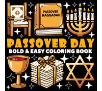 Passover Day Coloring Book | Bold and Easy Coloring Book: 70 Pages - 8.5" x 8.5" - For Holidays Lovers