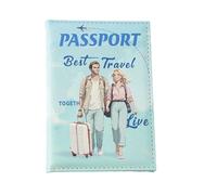 Passport Holder - Passport Card Case | Passportt Holder Cover | Ticket Clip Passportt Wallet | Waterproof Credit Card Boarding Pass Wallet Accessories For Study Abroad Traveling Couples