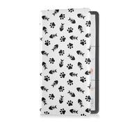 Passport Holder Women Gnomes Pattern with Mushrooms and Rainbow PU Leather Passport Covers Travel Accessory 5.7 * 4.3in