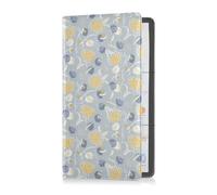 Passport Holder Women Green Cool Paper Bird PU Leather Passport Covers Travel Accessory 5.7 * 4.3in