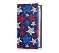 Passport Holder Women Unicorn Star Rod Golden PU Leather Passport Covers Travel Accessory 5.7 * 4.3in