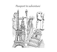 Passport To Adventure: A Landmark Travel Journal