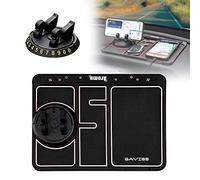 PASSTRO DEL TELEFONO RESISTANTE RESISTANTE 4 IN 1, Dashboard per l'auto, auto per telefonia cellulare di maturità anti-slittata, bocce di auto scintillanti dello slot di aromaterapia, 360 ° ruotabile