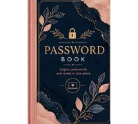 Password Book: A Simple Organizer for Logins, Passwords, Usernames and Notes in One Safe Place