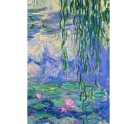 PASSWORD BOOK Claude Monet Water Lilies: A-Z Alphabetical Tabs, Keep Track of Usernames, Passwords, Web Addresses, Internet Password Organizer, Logbook, 6 x 9 inches