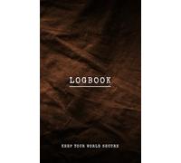 Password Book: Dark Brown Minimalist Personal Logbook: Clean Modern Design with White Typography | 5x8 Inch Alphabetical Internet Address Book | Discreet Secure Vault for Usernames and Logins