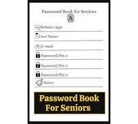 Password Book for Seniors (6 x 9 Inches): Internet Address & Password Organizer, Easy-to-Carry Login Tracker