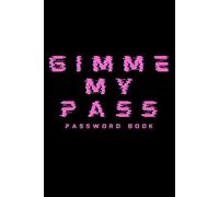 Password book "Gimme My Pass" with independent arranging: Passwords, emails, notes. No alphabetical order imposed - decide on the order BLACK/GREEN
