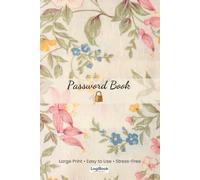 Password Book - Vintage Edition: Large Print Internet Password Organizer with Funny Quotes | Easy-to-Use Logbook | Large Print