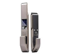 Password di blocco elettronico, impronta digitale con tessera magnetica, sblocco combinazione chiave meccanica(Silver)