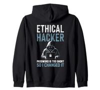 Password Hacker etica Troppo Breve, Quindi L'Ho cambiata sarcastica Felpa con Cappuccio