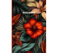 Password: Internet password pocket book, 4"x 6" softcover, 60 pages, floral