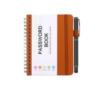 Password Keeper Book - Organizzatore di password portatile, Rubrica A6 | Diario tracciamento sicuro nomi utente, email, compatto archiviazione degli accessi ai siti web con sezioni in ordine a