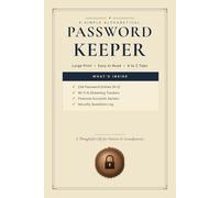 Password Keeper Large Print: Alphabetical Password Organizer with A to Z Tabs, 234 Password Entries, Wi-Fi, Streaming and Financial Account Tracker, Gift for Parents and Grandparents