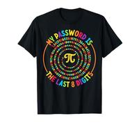 Password Last 8 Digits of Pi Design for Pi Day Maglietta