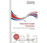 Password Length Parameter: Telecommunication, Password, Password Strength, Brute Force Attack