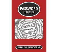 Password Log Book: Keep all of your info in one place | no forgotten passwords | 6 x 9 inches, 100 pages | Great Gift for the forgetful one