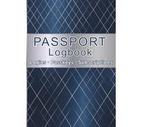 Password Logbook: Secure Every Login Passkey and Subscription in One Book - Your Essential Home Account Tracker
