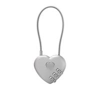 Password Love Lucchetto - Lucchetto a combinazione a forma di cuore in lega di zinco, strumento di sicurezza personalizzabile, compatto lucchetto da viaggio per bagagli, zaini