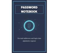 Password notebook: A premium notebook and logbook for login data for usernames and passwords for general passwords and mail-addresses - offline