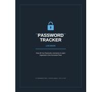 Password Tracker Log Book: Alphabetical A-Z Password Organizer to Record Websites, Usernames, Passwords, PINs, Recovery Codes and Notes