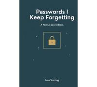 Passwords I Keep Forgetting: A Not-So-Secret Book: Funny Password Organizer and Internet Login Notebook for People Who Reset Everything - 388 Password ... WiFi, PINs and Subscriptions - 120 Pages