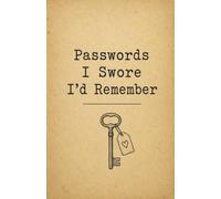 Passwords I Swore I’d Remember: Simple Password Logbook for Websites, Emails & Accounts