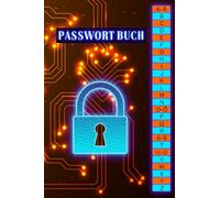 Passwort Buch A6: Passwortbuch mit Register A-Z, klein Deutsch Notizbuch, um Passwörter in alphabetischer Reihenfolge zu organisieren | DIN A6 Format