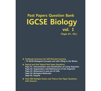 Past Papers Question Bank IGCSE Biology: IGCSE Biology Textbook and Past Papers Classified by Topics