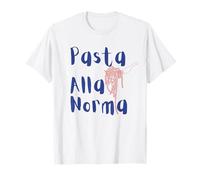 Pasta alla Norma Italiana Estate Pasta Maglietta