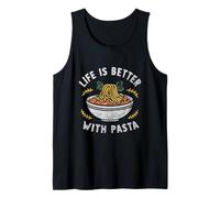Pasta Art per Donne Uomini Ragazze Spaghetti Italiano Food Lover Canotta