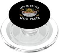 Pasta Art Per Donne Uomini Ragazze Spaghetti Italiano Food Lover PopSockets PopGrip per MagSafe