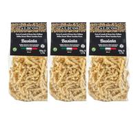 Pasta Busiata Trapanese | 100% Grano Duro Siciliano | Trafilata in Bronzo a Lenta Essiccazione | Alicos | 3 buste da 500g
