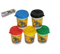 Pasta da modellare in vasetti - set di 5 colori in scatola
