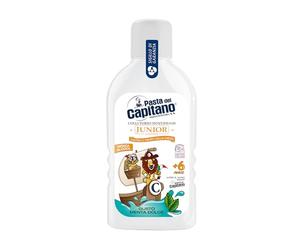 Pasta del Capitano, Collutorio Junior al Gusto Menta Dolce, Senza Alcool, Previene la Formazione di Carie, Ideale per Bambini a Partire dai 6 Anni di Età, 100% Made in Italy, Flacone da 400 ml