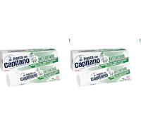 Pasta del Capitano, Dentifricio Antitartaro Bio, Dona Freschezza e Rinfresca l'Alito, Ideale per i Fumatori, Aiuta a Prevenire la Placca, 100% Made in Italy, Tubetto da 100 ml (Confezione da 2)